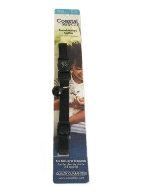 Coastal Breakaway Safe Cat Collar‎ 8-12 inch for cats over 8 pounds